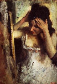 埃德加 德加 Woman Combing Her Hair before a Mirror 埃德加 德加 Woman Combing Her Hair before a Mirror